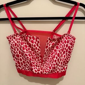 Victoria's Secret corset with v cut, side zipper, adjustable straps